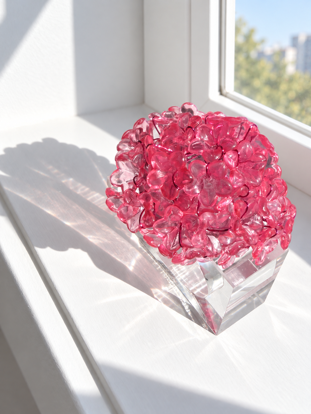 Blush Bloom Floral Napkin Rings – Pink Acrylic