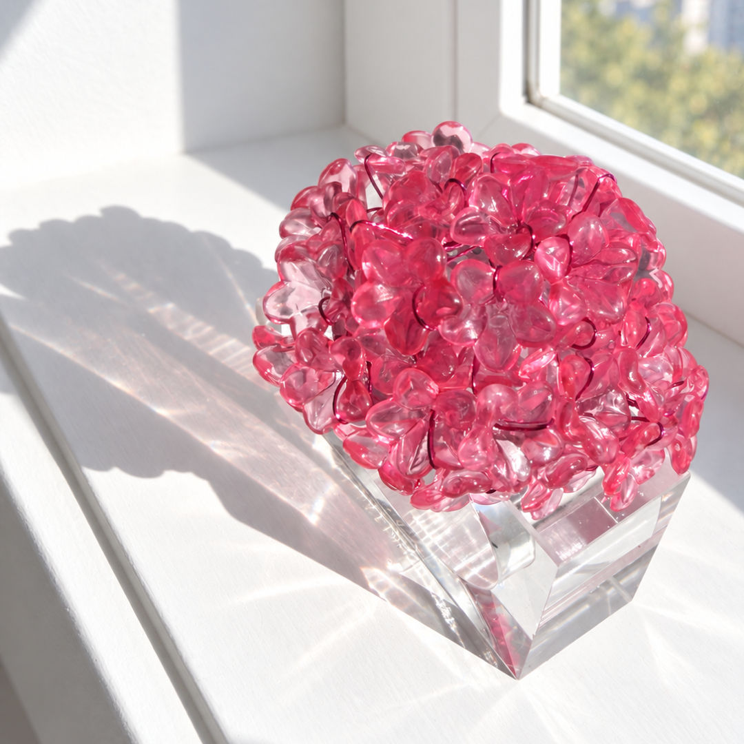 Blush Bloom Floral Napkin Rings – Pink Acrylic