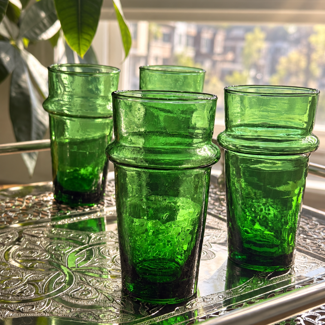 Handblown Moroccan Beldi Glass | sets of 2, 4 or 6