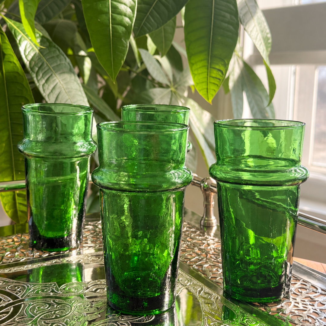 Handblown Moroccan Beldi Glass | sets of 2, 4 or 6